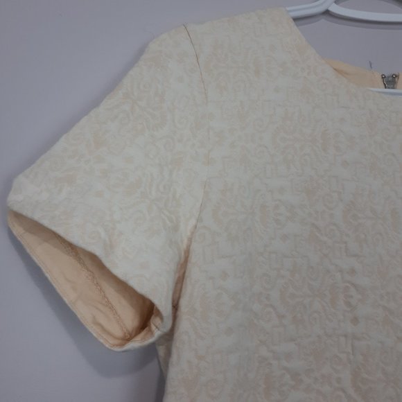 J. CREW Jacquard Back Zip Top - Picture 3 of 6